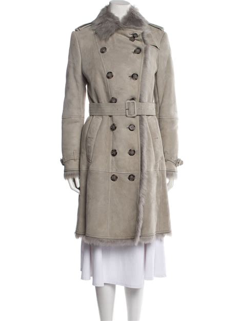 burberry london shearling trench coat|Burberry trench coat cost.